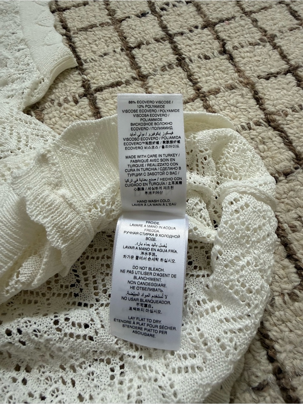 DÔEN - Eveline Ivory Knit Lace Cardigan - Picture 7 of 7